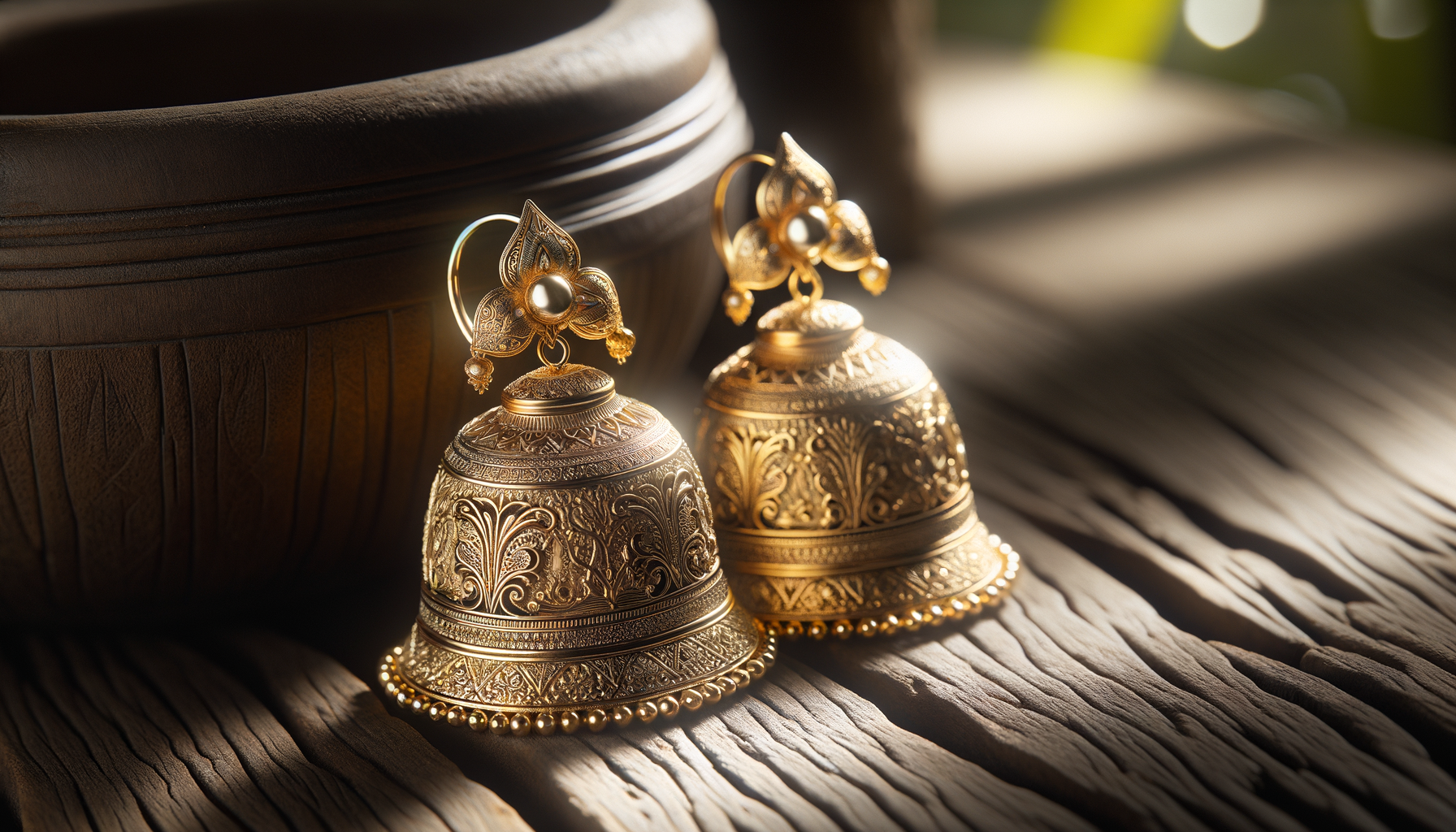 Exploring the Elegance of Traditional Bell Gold Earrings