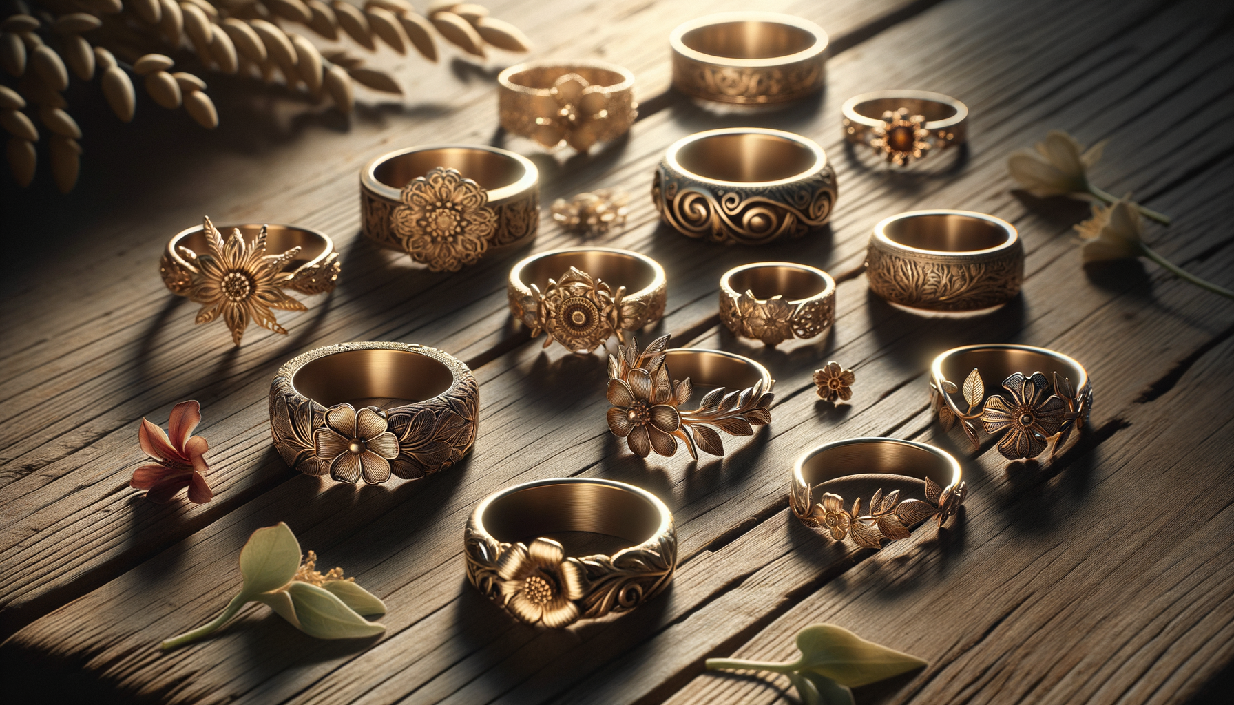 Guide to Finding Unique Floral Gold Ring Designs